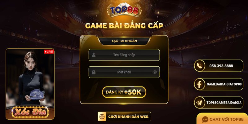 Top88 - Thương hiệu giải trí trực tuyến đang phát triển mạnh mẽ